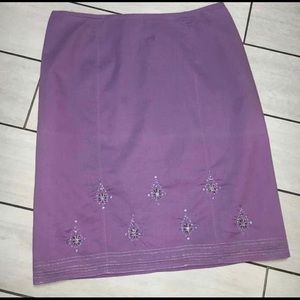NWOT Lavender Mini Skirt Size 6 by August Silk